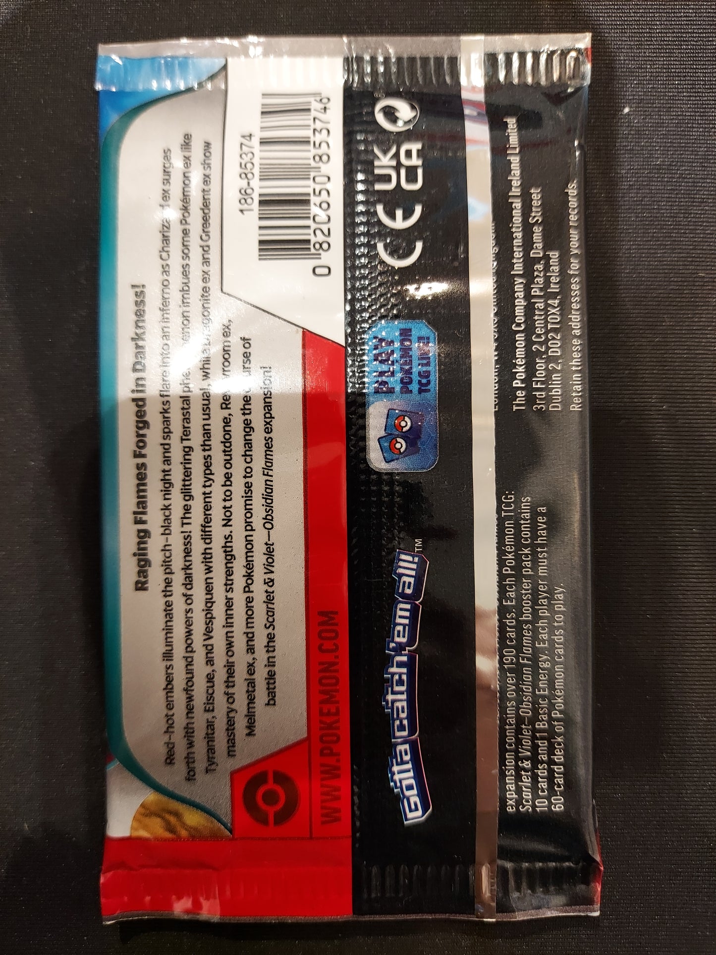 Pokemom TCG: Scarlet & Violet - Obsidian Flames Booster Pack